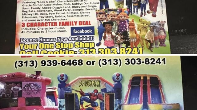 Single Location 3 Kids Party Rentals in Detroit, MI