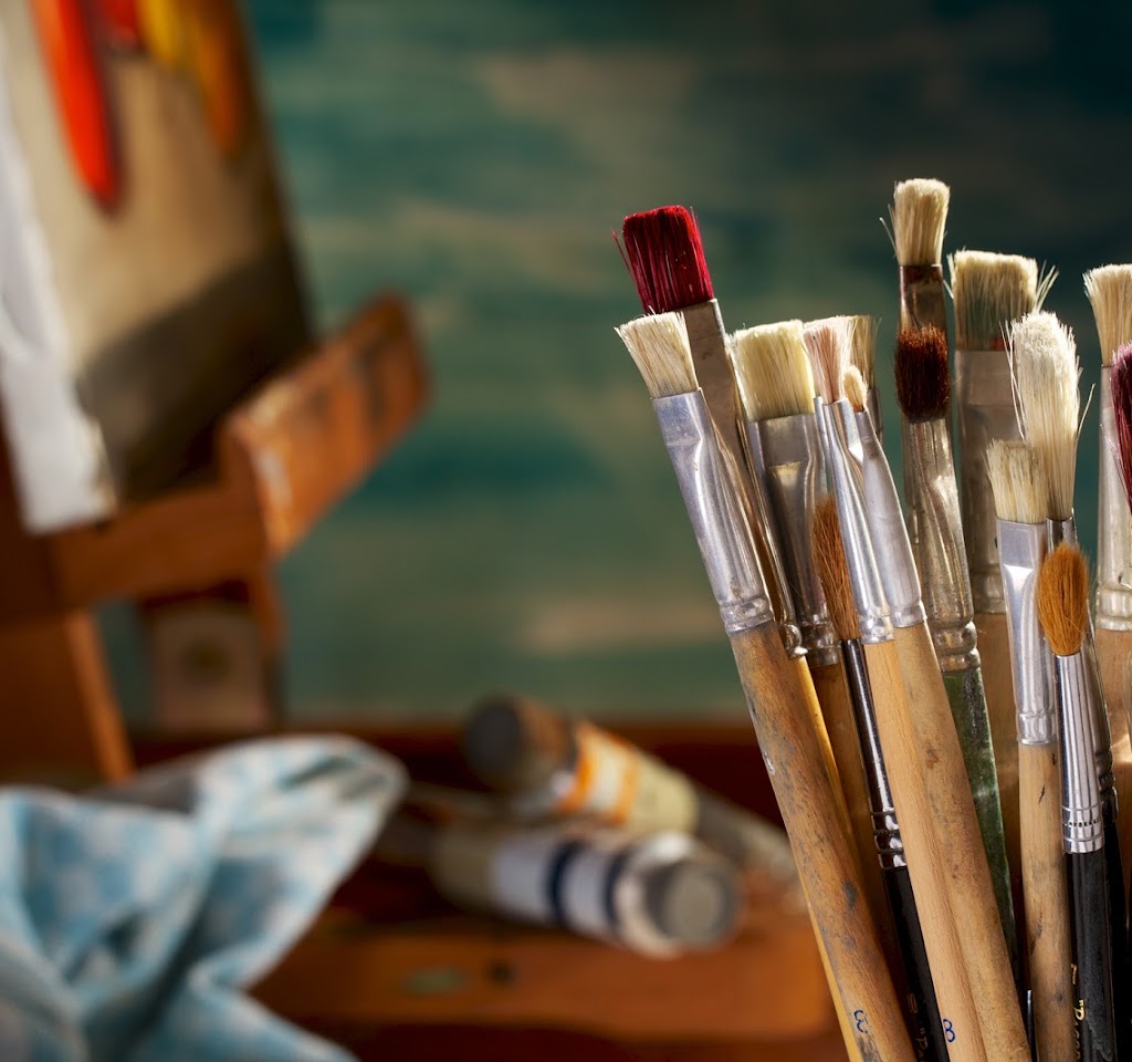 A collection of artist’s brushes